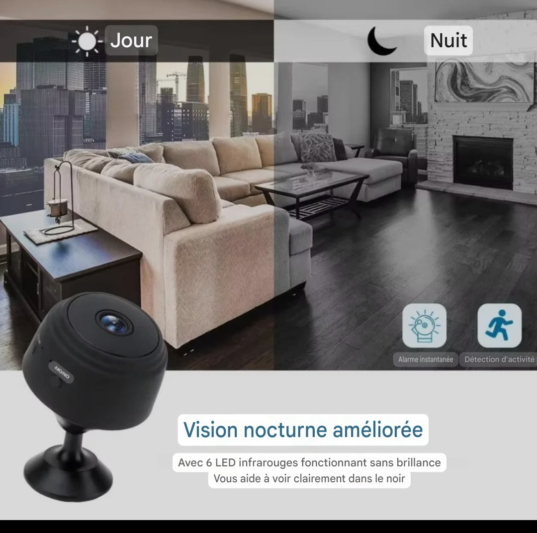 Mini Caméra Espion WiFi FHD 1080p