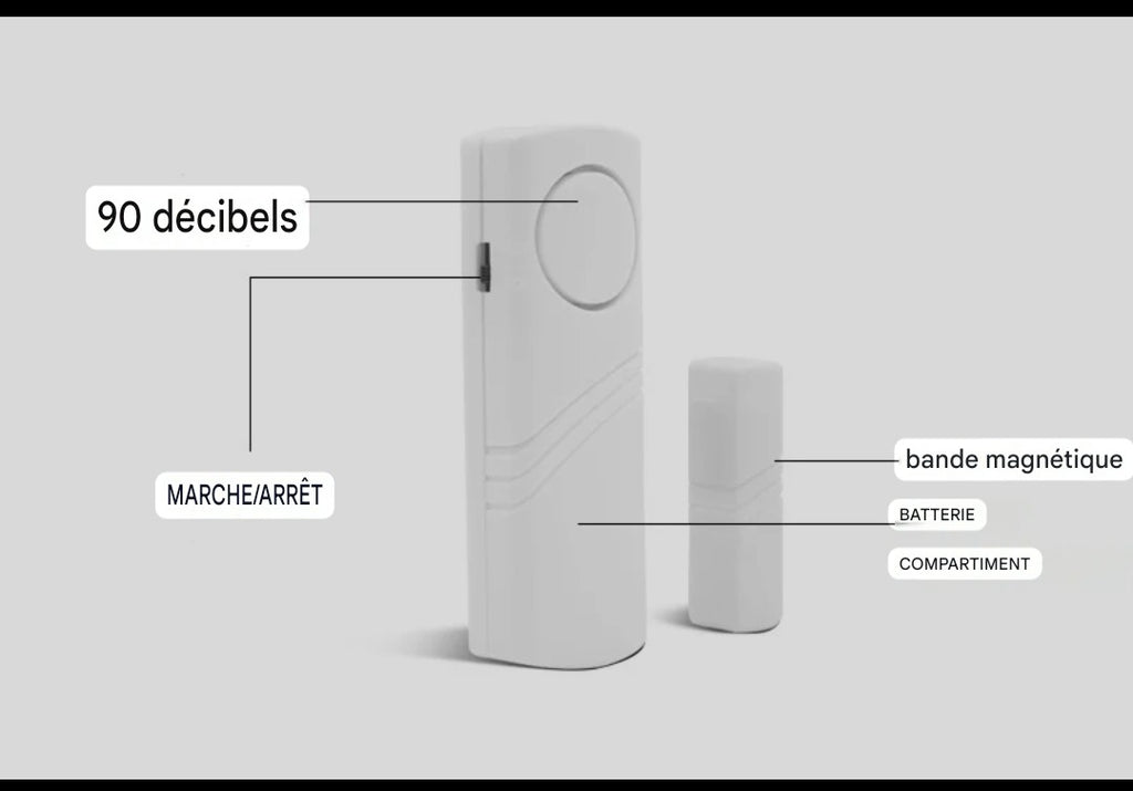 Alarme Magnétique Anti-Intrusion pour Portes et Fenêtres