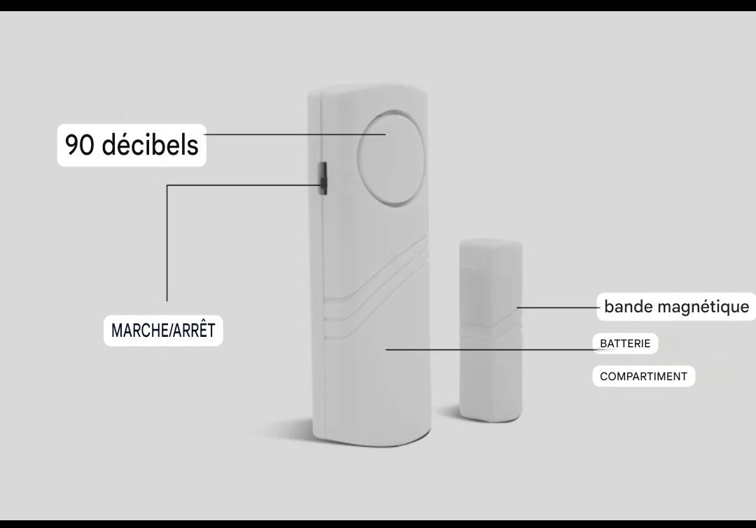 Alarme Magnétique Anti-Intrusion pour Portes et Fenêtres